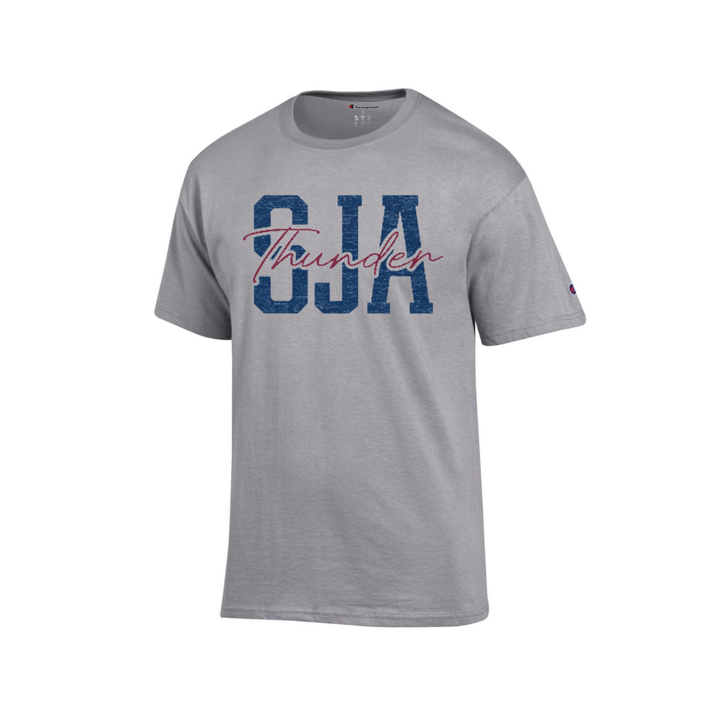 SJA Thunder Champion Script Tee