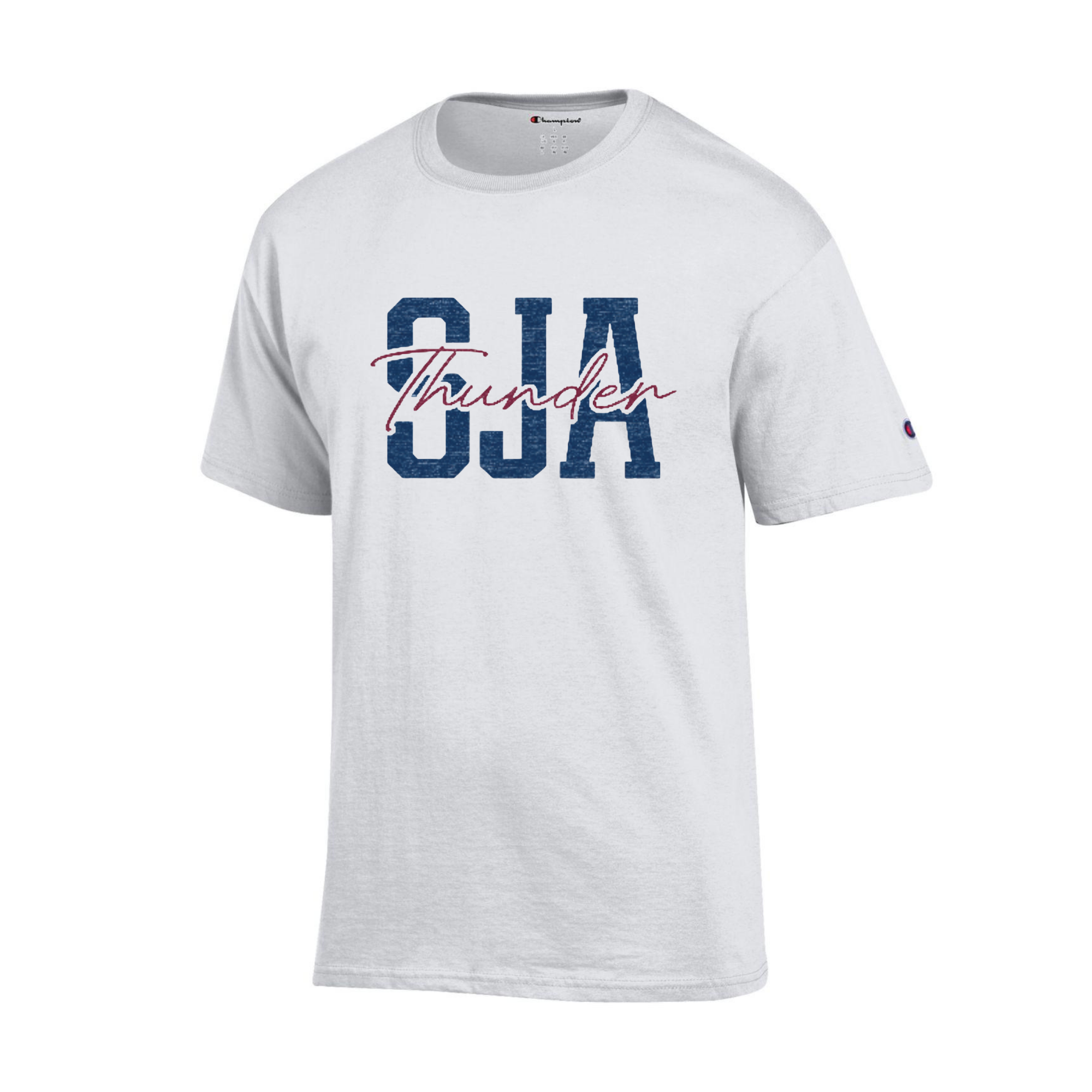 SJA Thunder Champion Script Tee